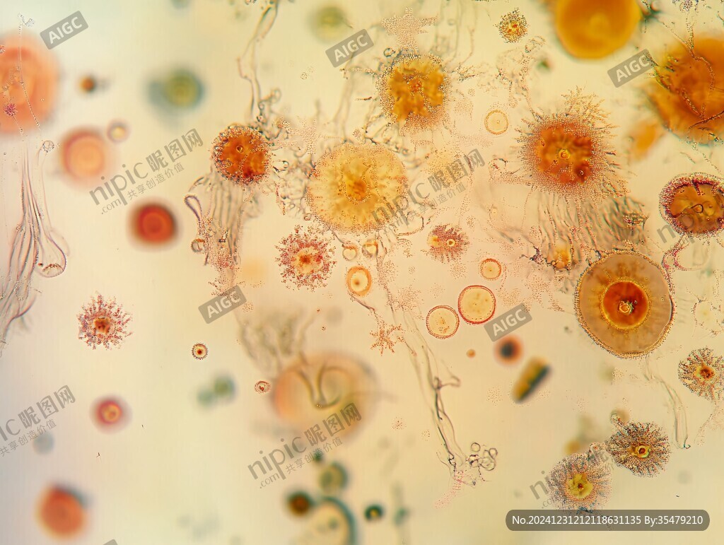 显微镜下的微生物
