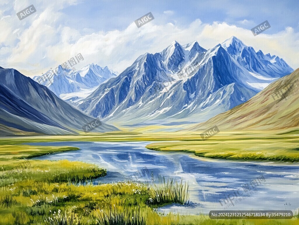 宽屏风景画