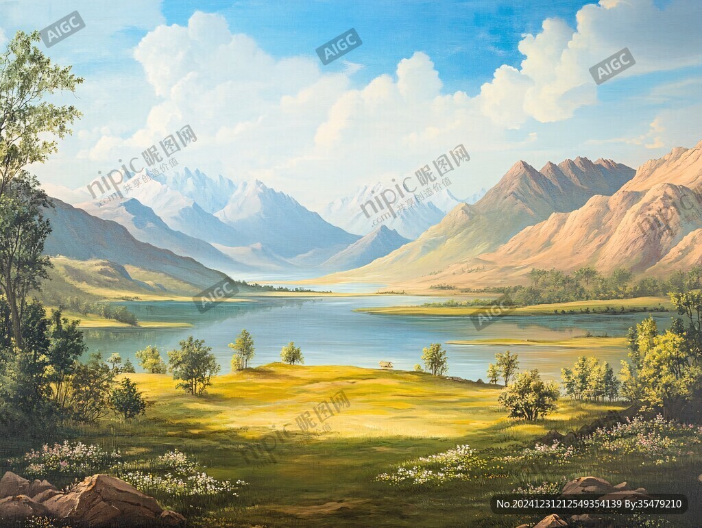 宽屏风景画