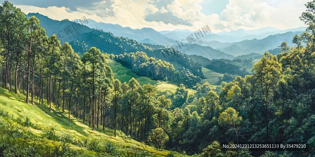 宽画幅山峦风景
