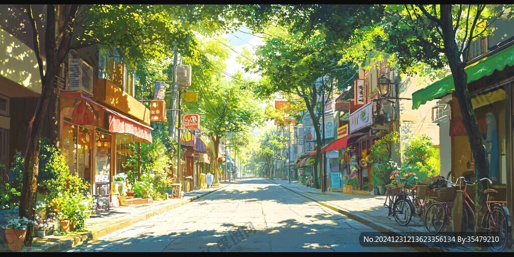 动漫场景插画