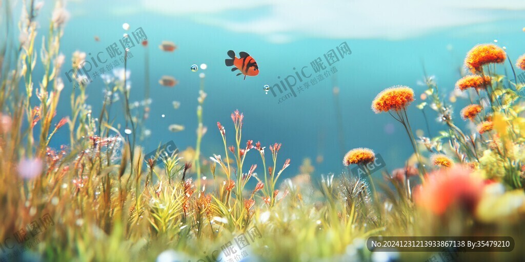 唯美梦幻花田场景