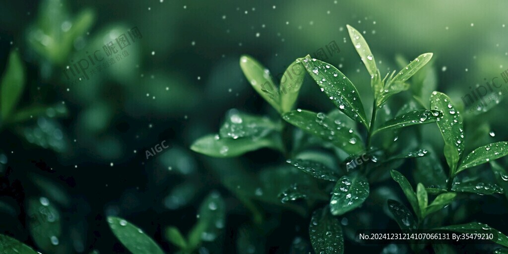 雨中茶叶