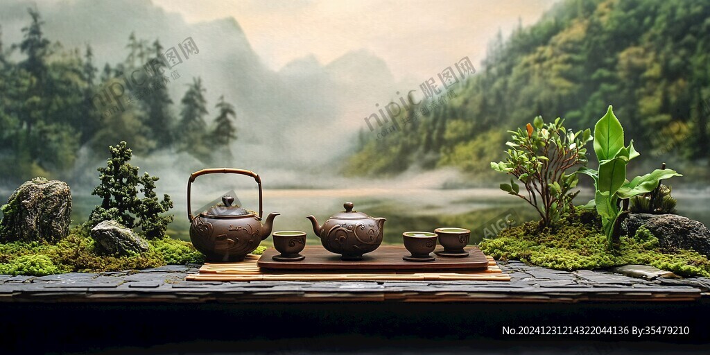 山水茶具