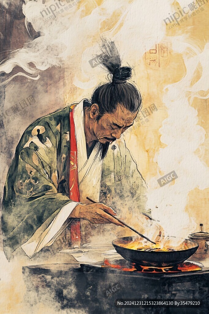 燃面插画