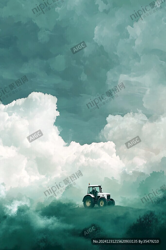 几何晶格蓝天白云云朵