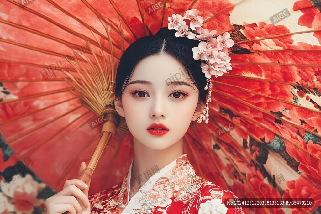古风嫁衣美女