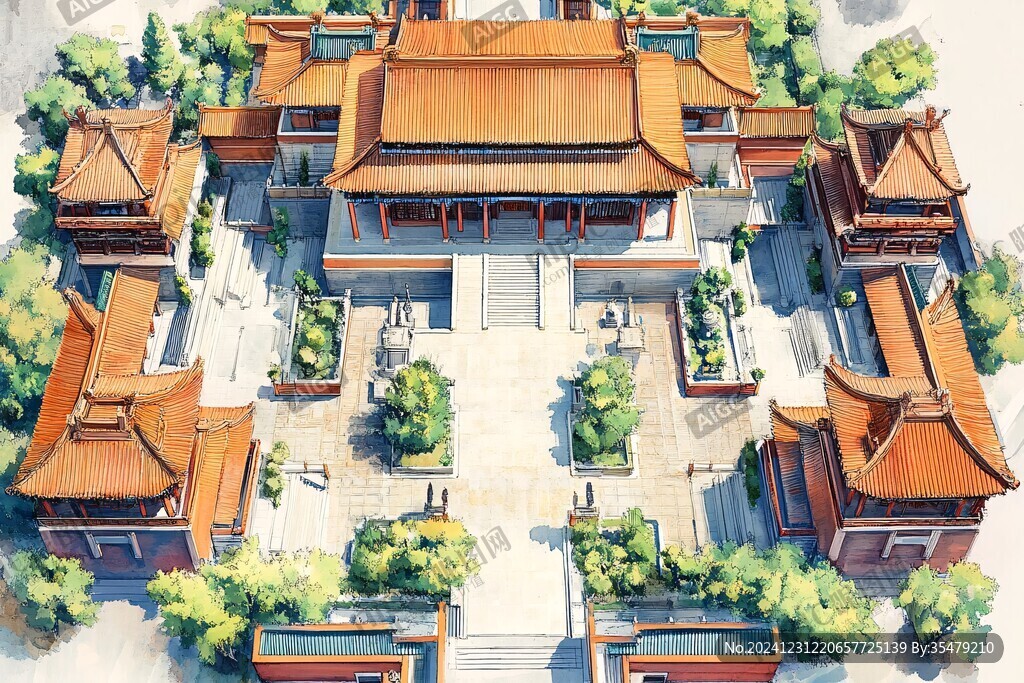 天一阁插画
