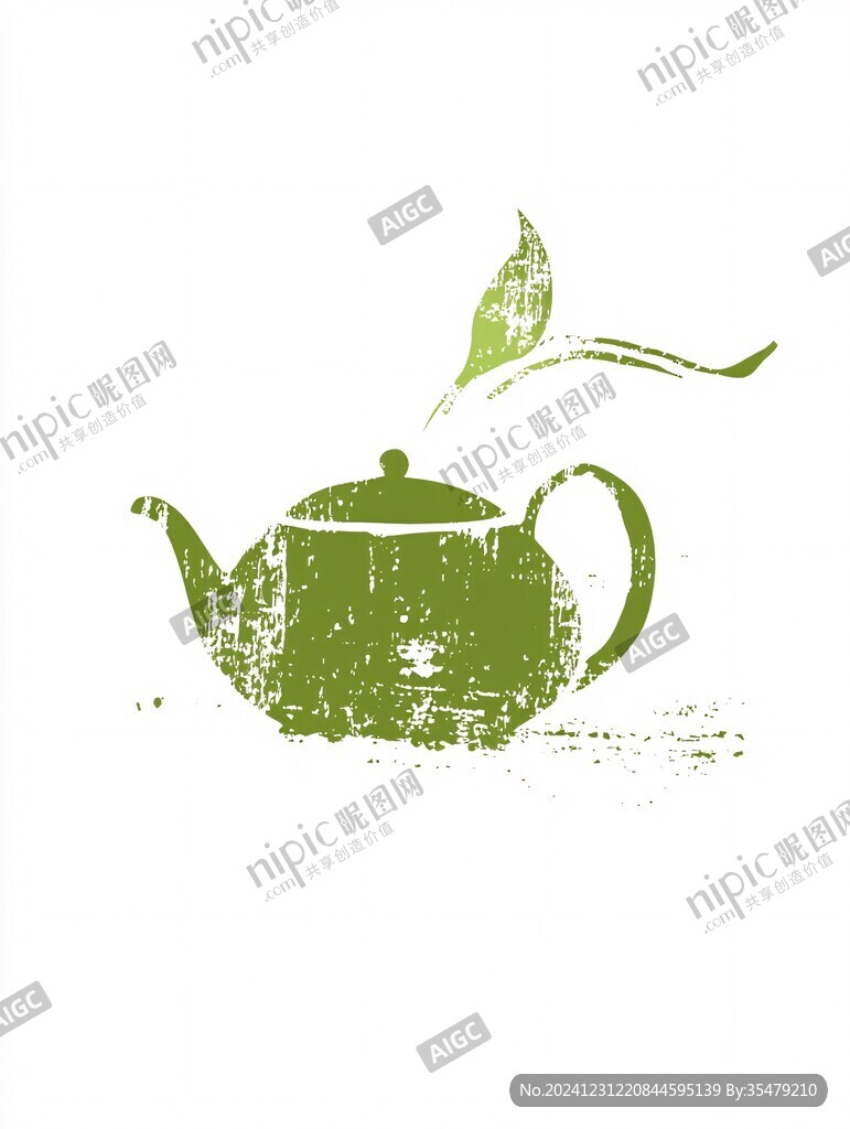 茶叶创意图案