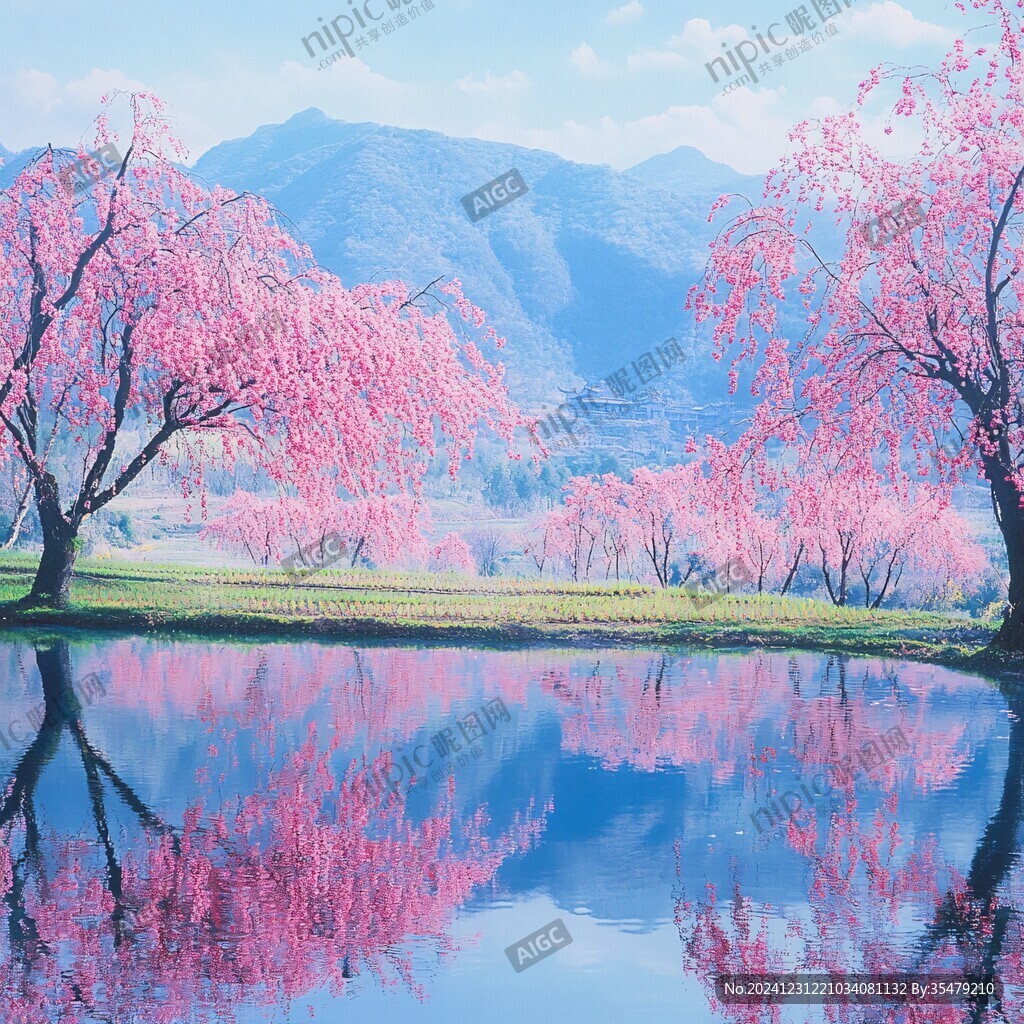 唯美桃花林