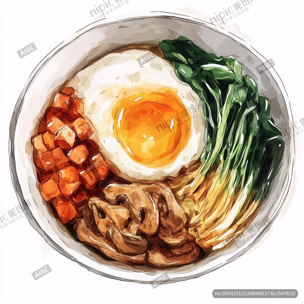 卤面插画