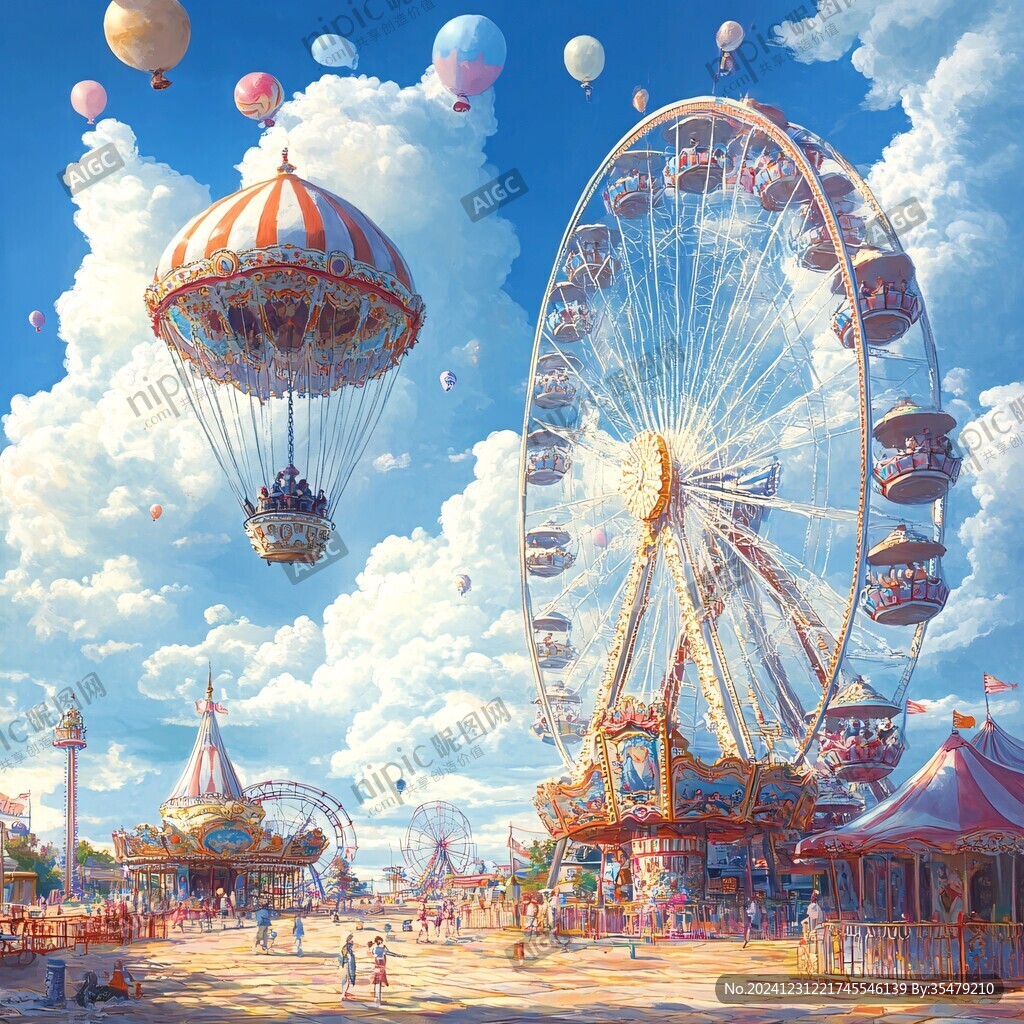 插画欢乐谷