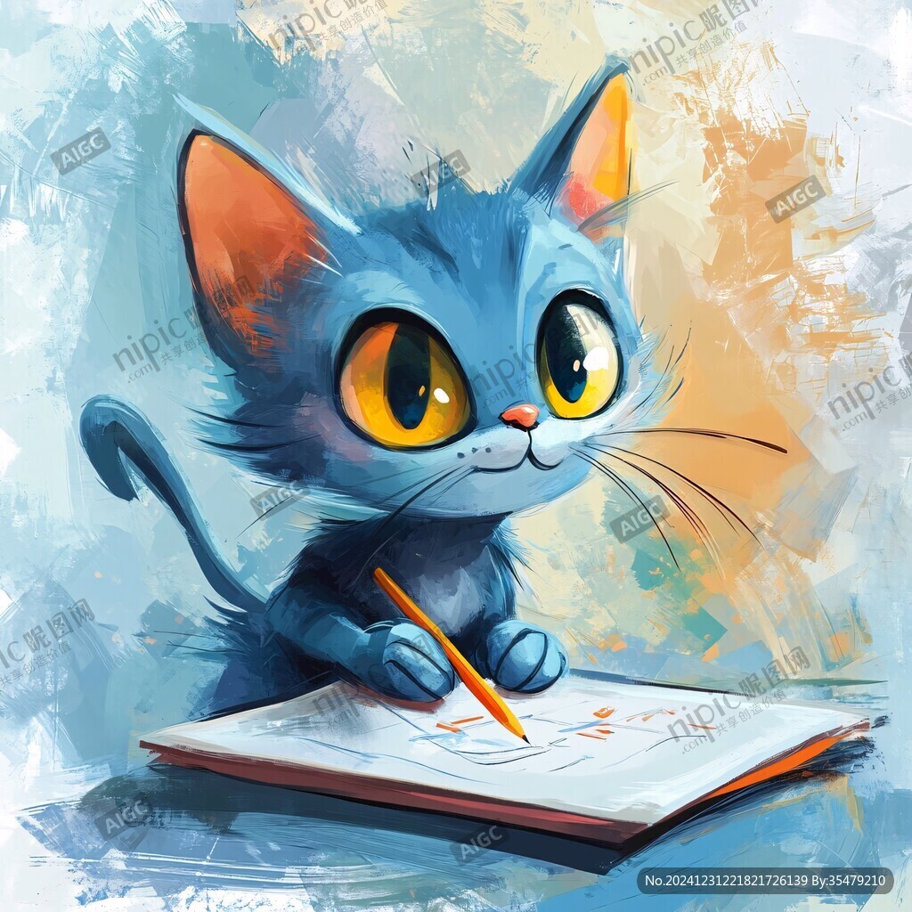 原创小猫插画