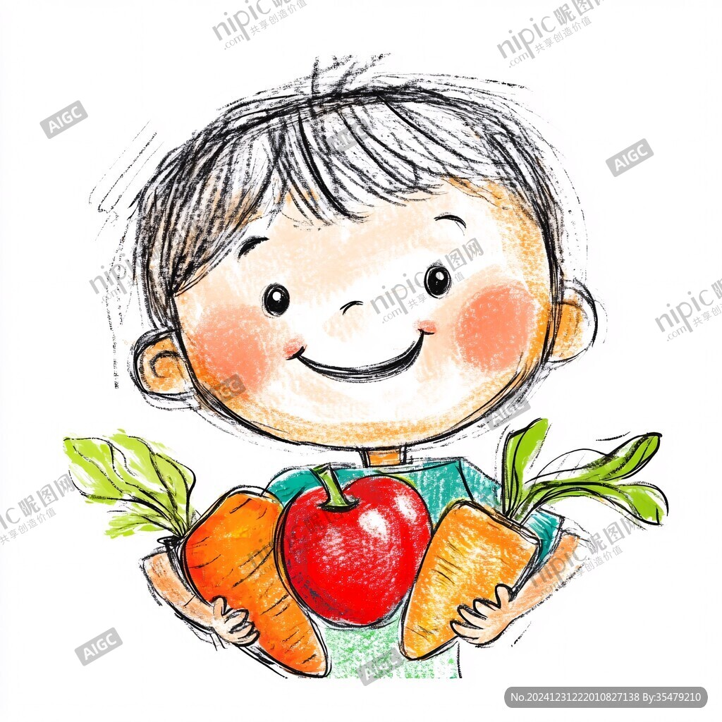 幼儿儿童水果插画