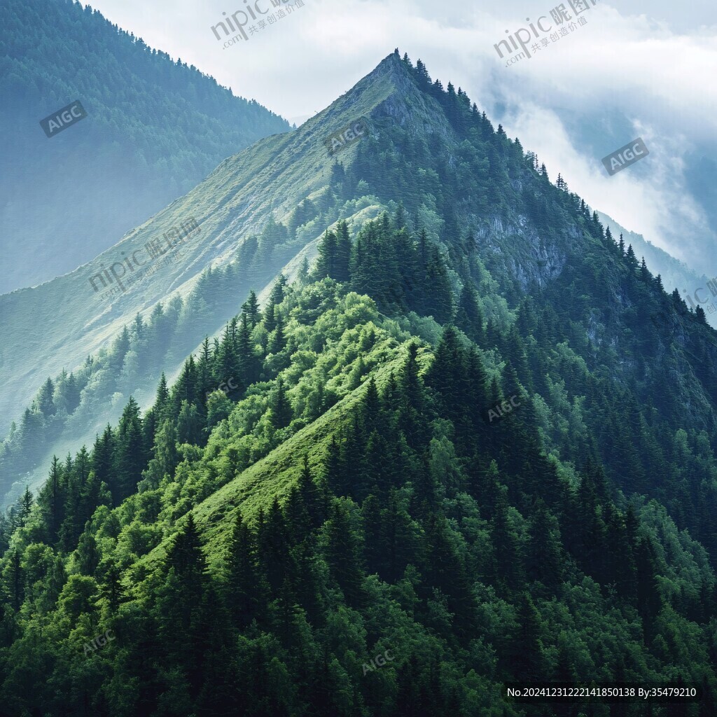 山林绿衫高山风景桌面