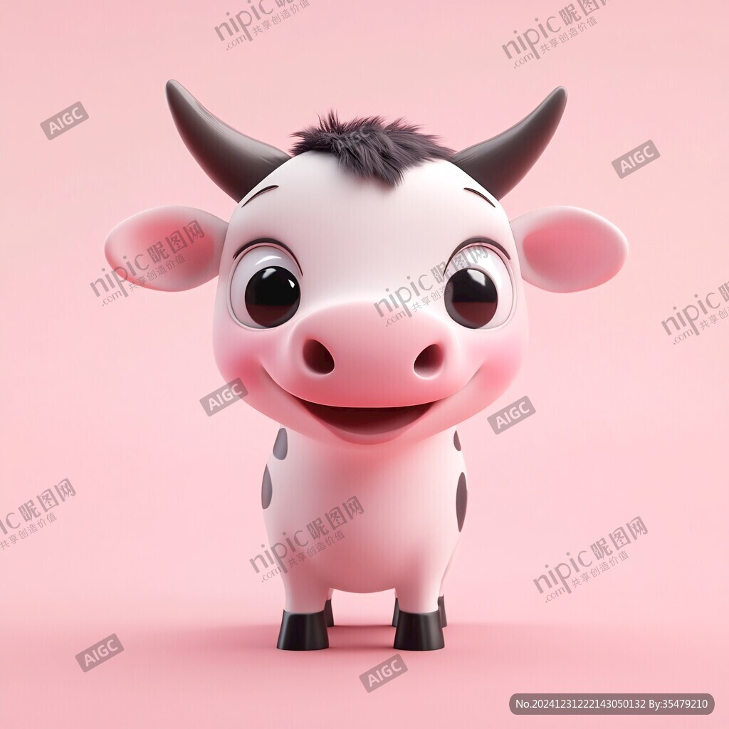 3d卡通牛