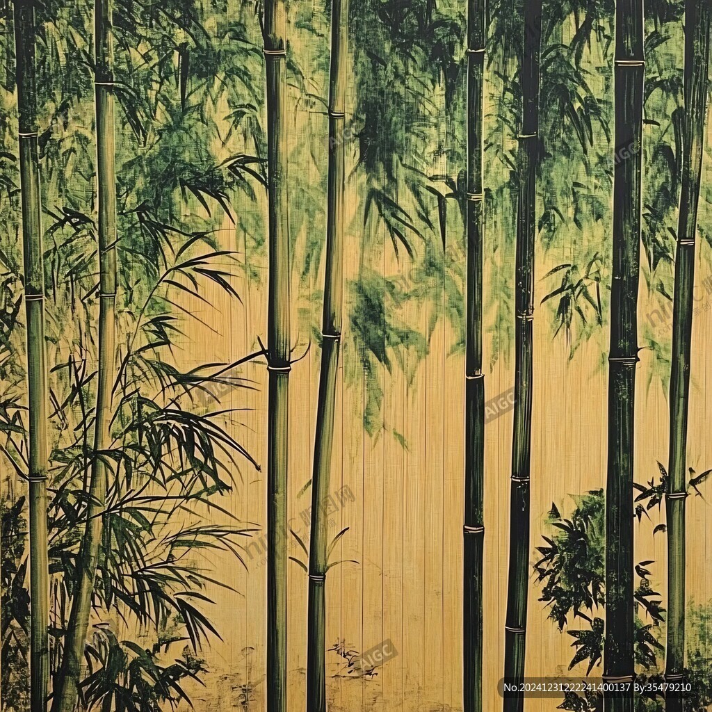 竹林壁画