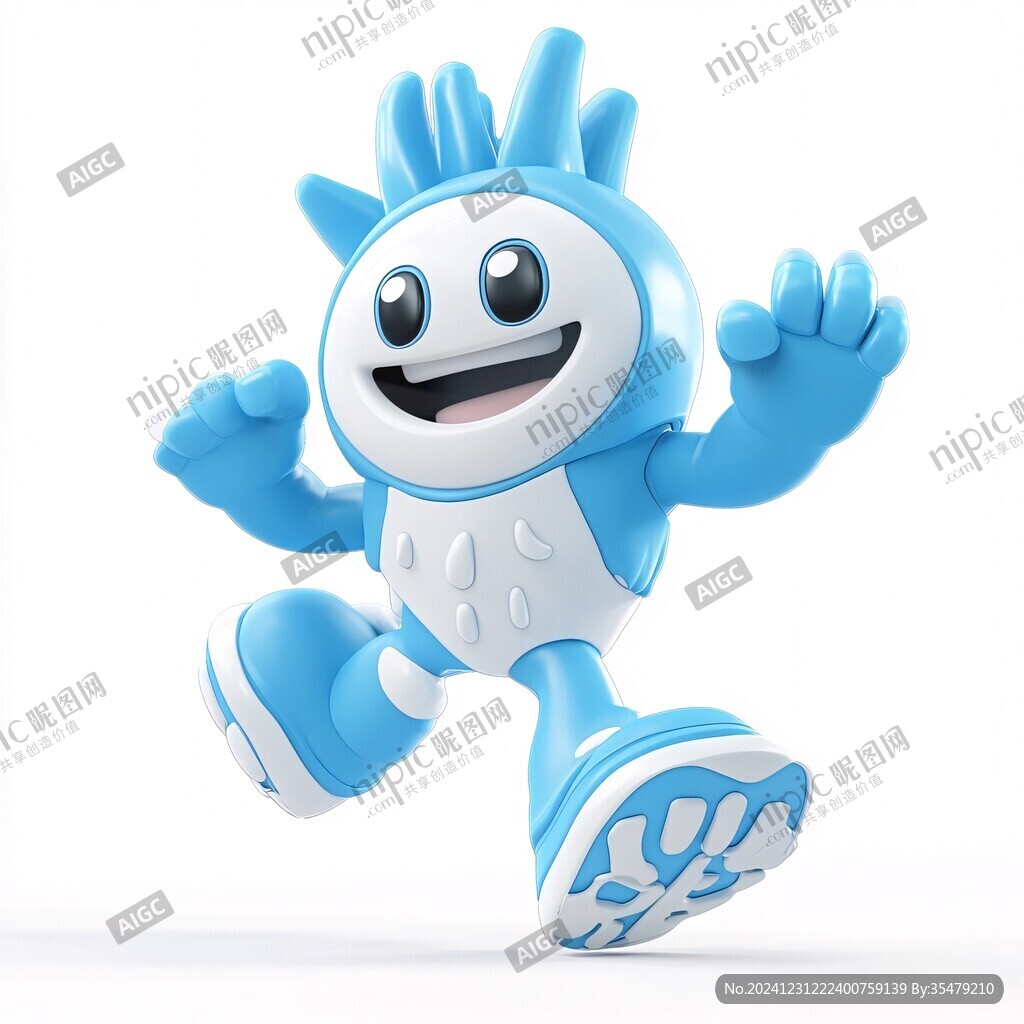 科技感娃娃吉祥物