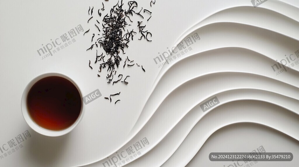 茶创意图案