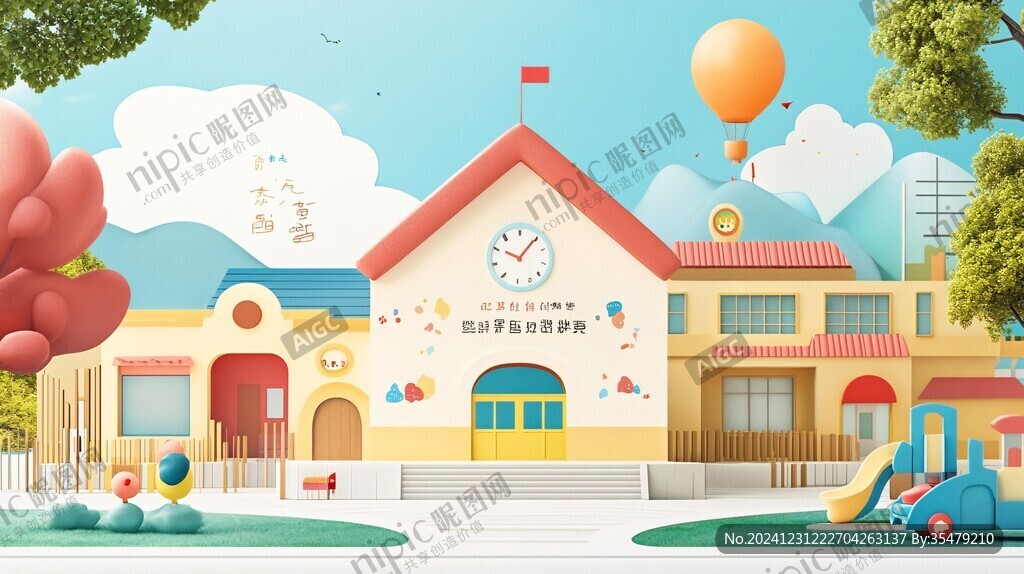 早教中心插画