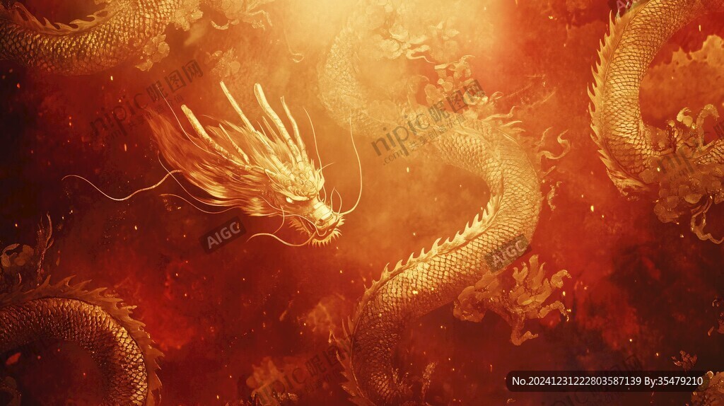 高清唯美双龙戏珠