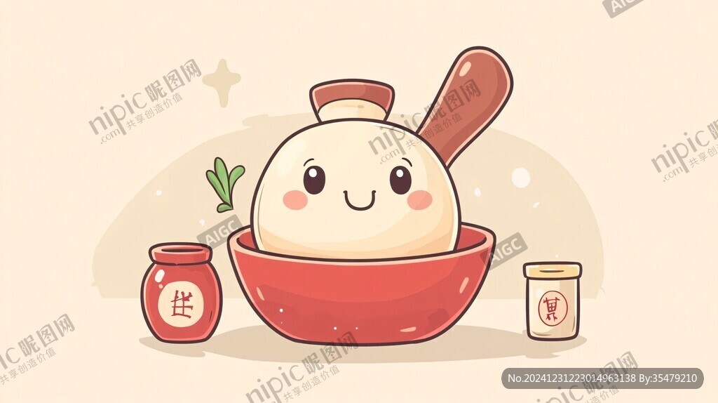 拌饭酱插画