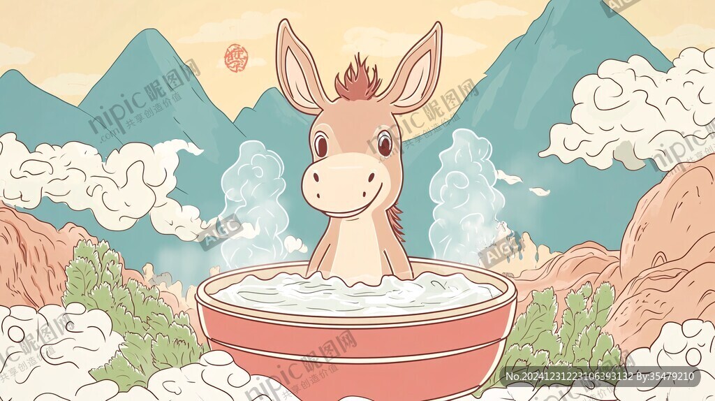 南石驴肉插画