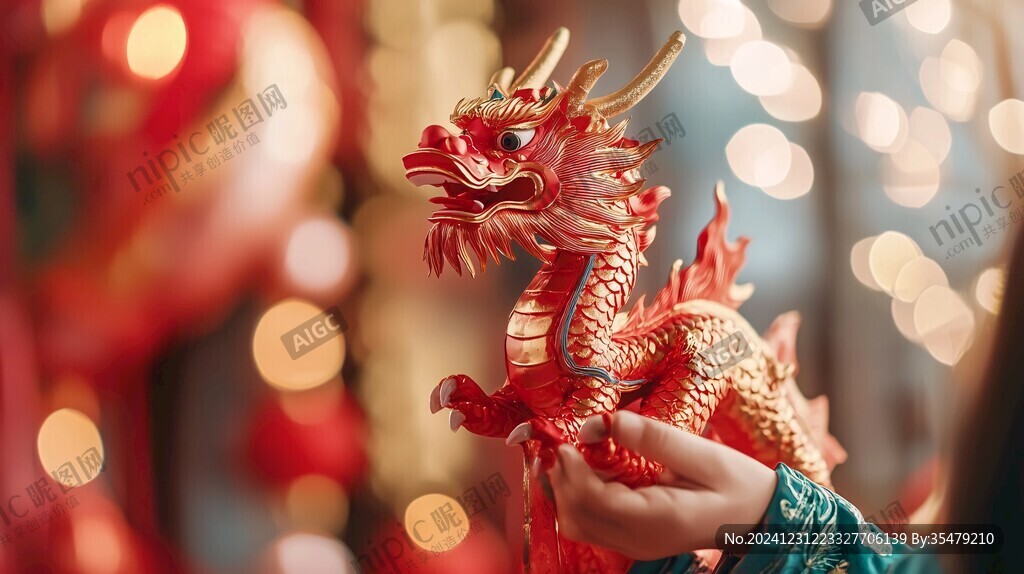 舞龙微缩场景