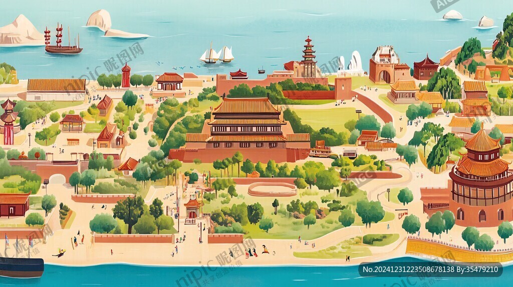 南巡插画