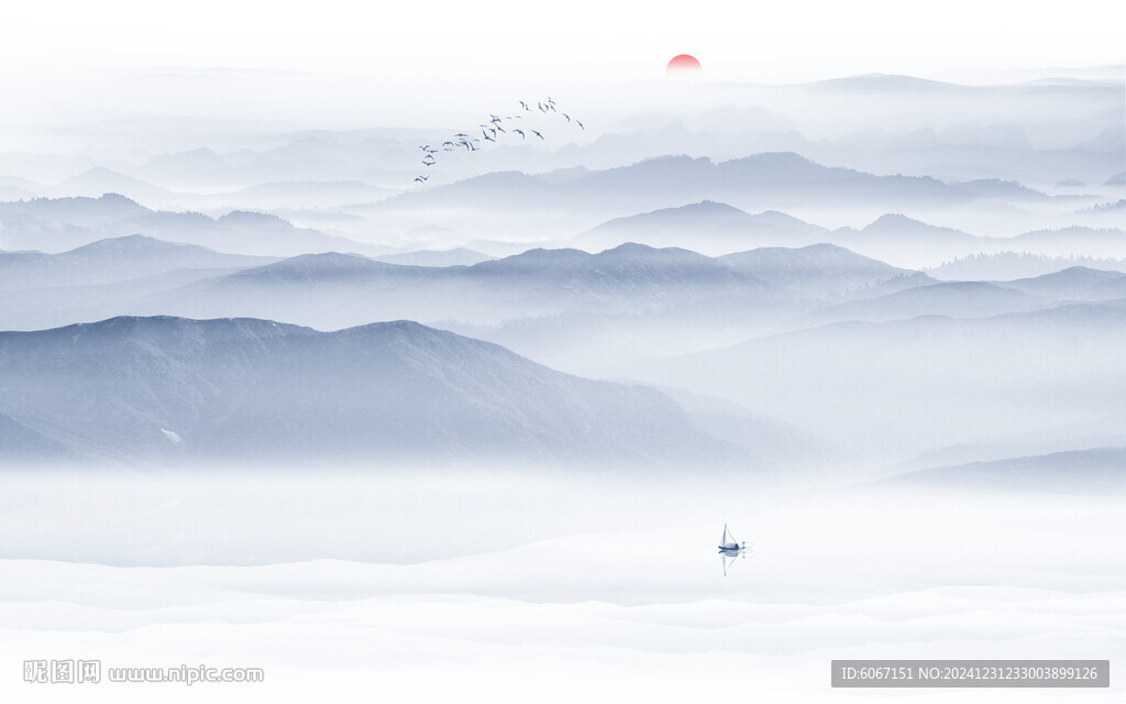 水墨山水画
