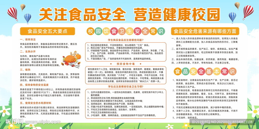 关注食品安全 营造健康校园