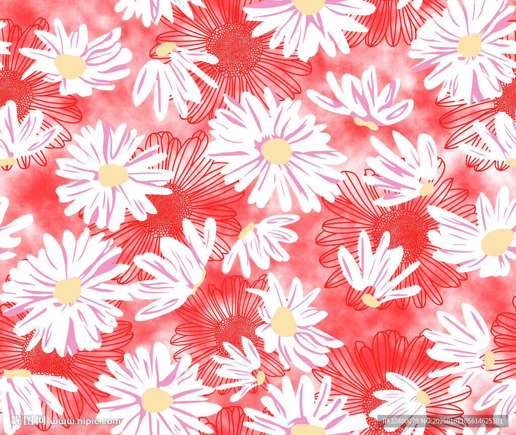雏菊扎染