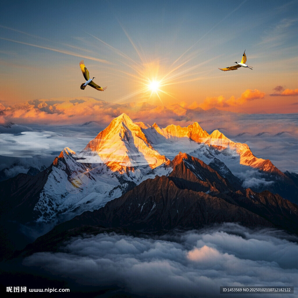 金色雪山