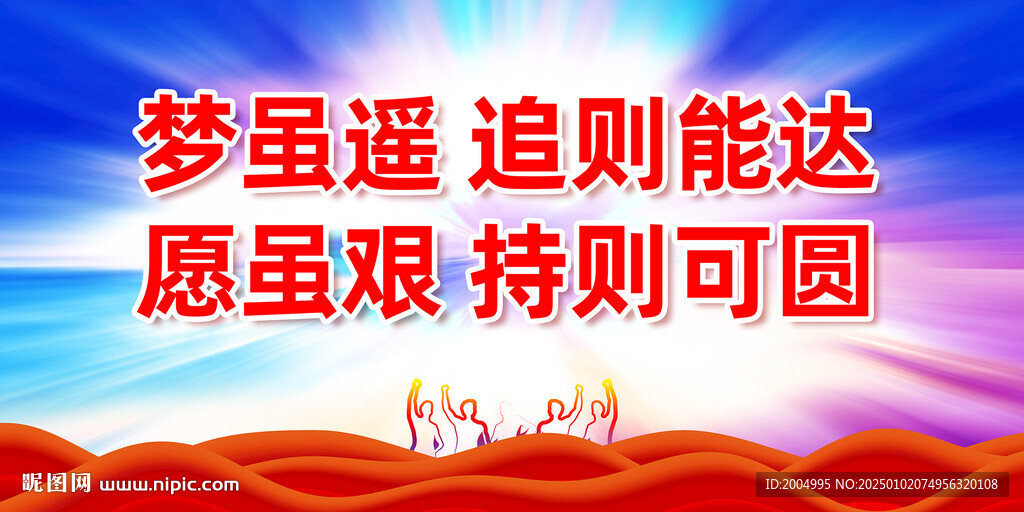 2025新年贺词励志海报