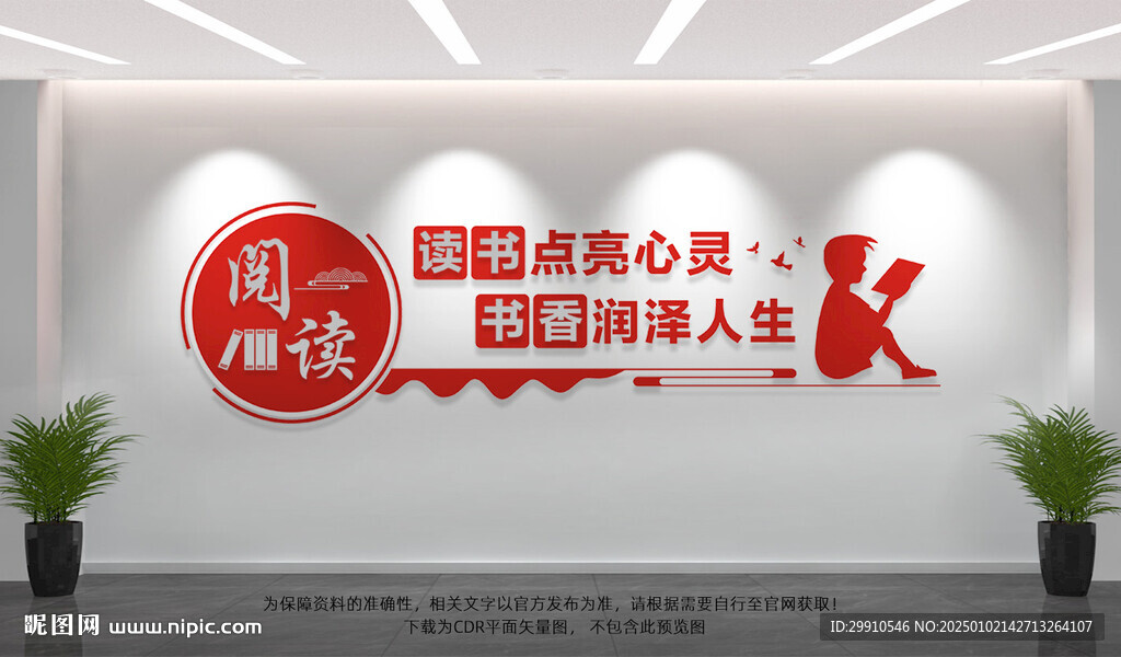 阅览室文化墙