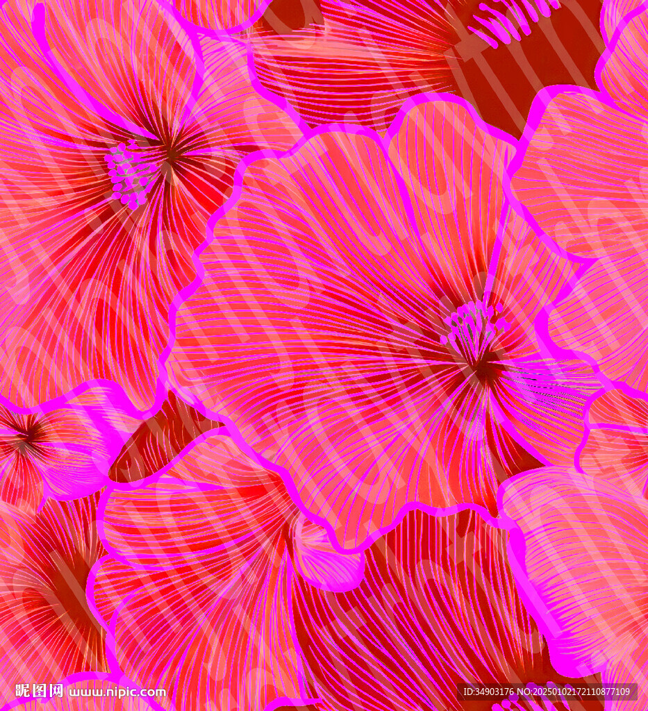青色花