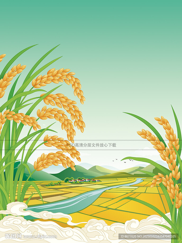 大米包装素材