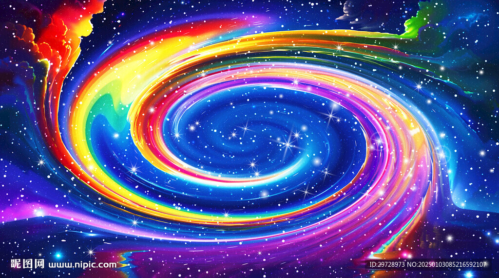 七彩旋涡星空吊顶
