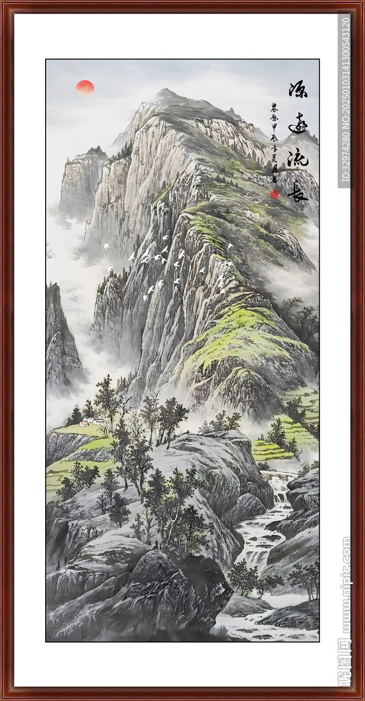 中国风山水画
