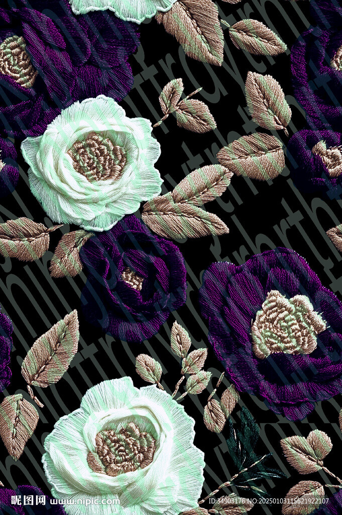 刺绣花