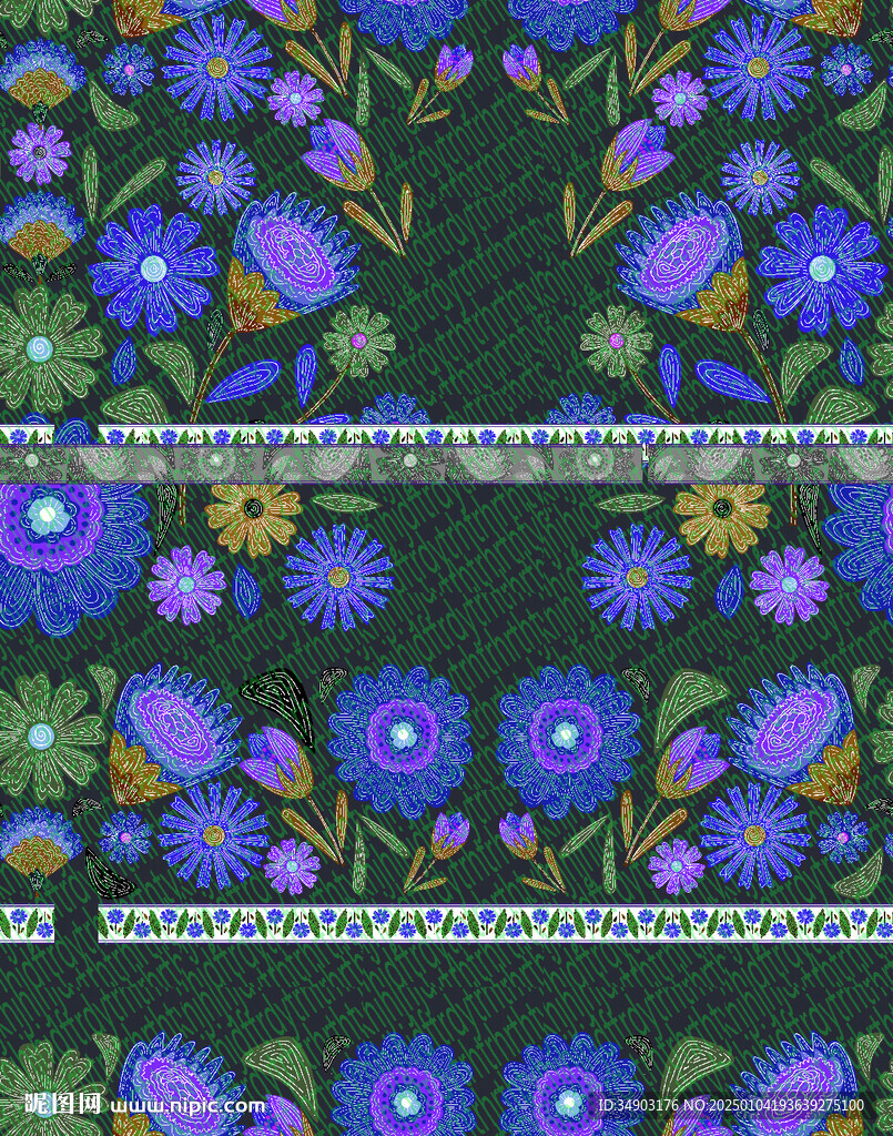 定位碎花