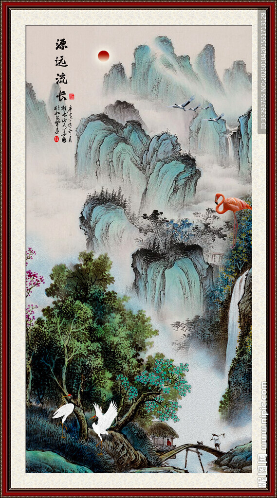 玄关山水画