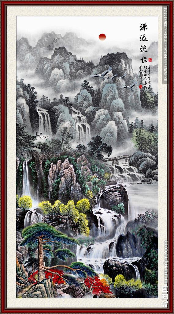 玄关山水画
