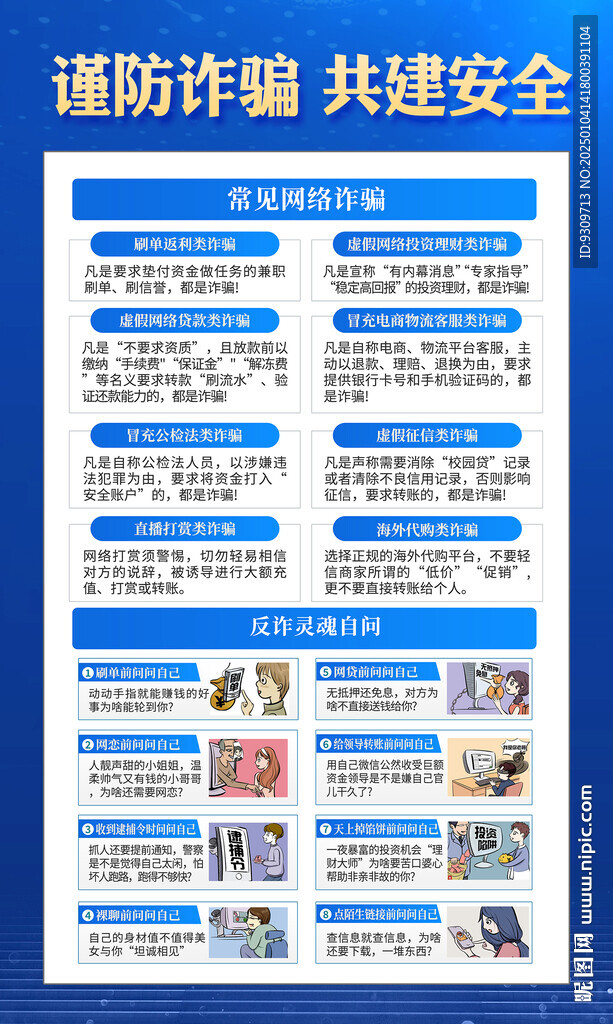 全民反电诈 反诈 展板