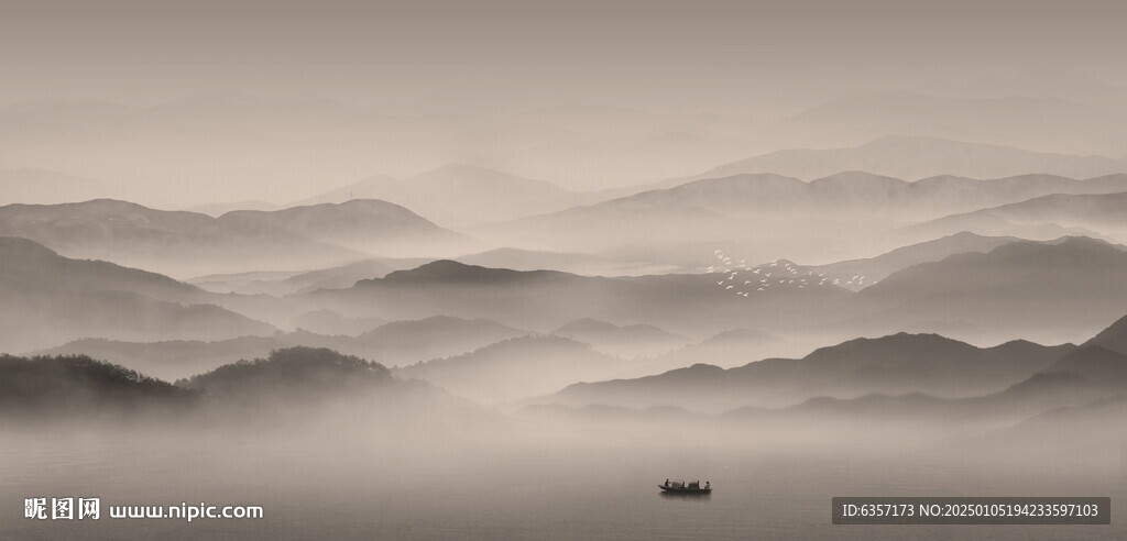 新中式山水画
