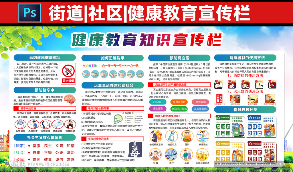 健康教育宣传栏