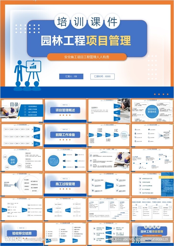 园林工程项目管理培训PPT