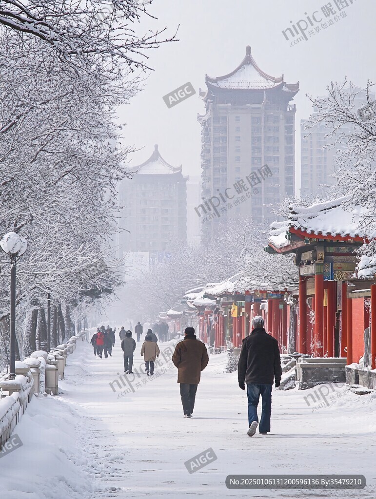 雪后望海楼