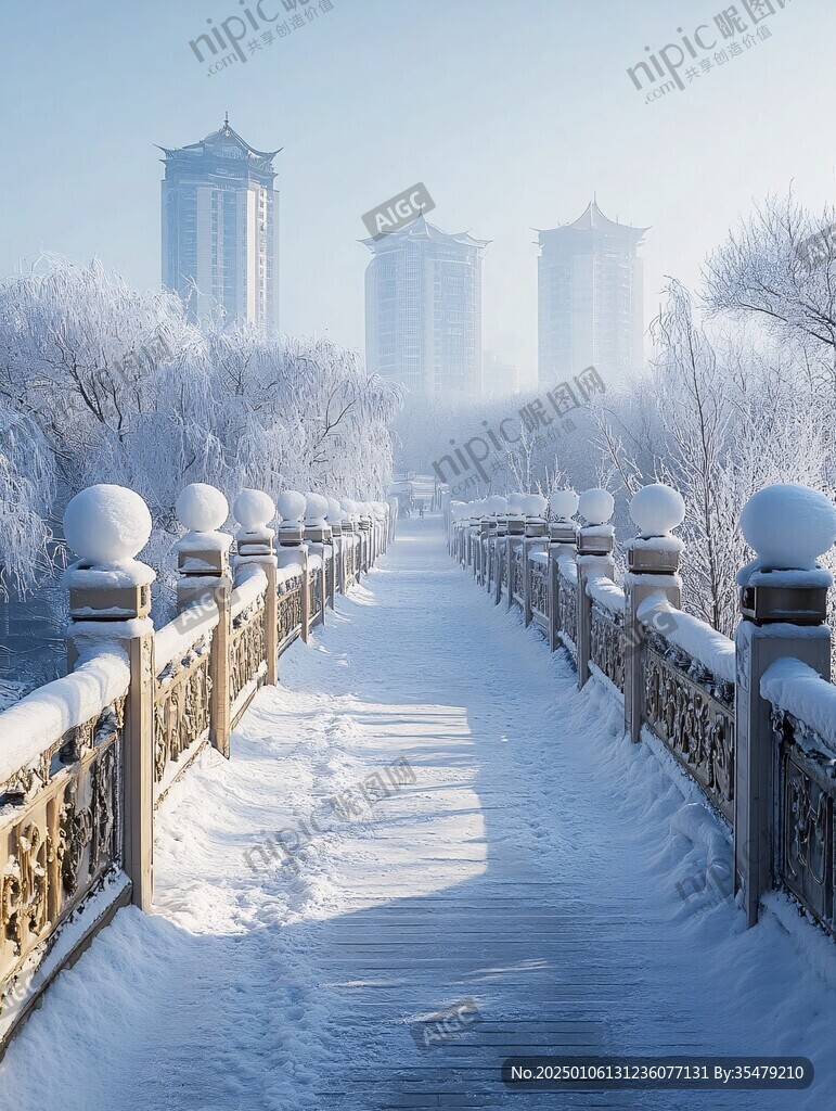 雪后望海楼