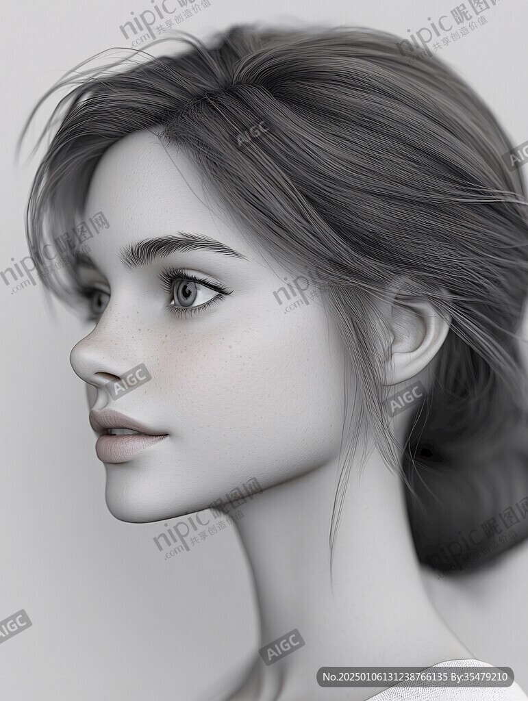 写实人物插画